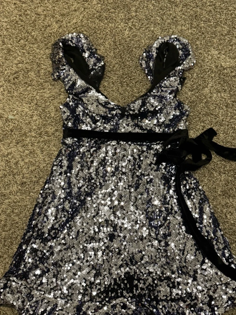 Free People Purple Siren Sequin Dress Size 6 - Picture 12 of 16